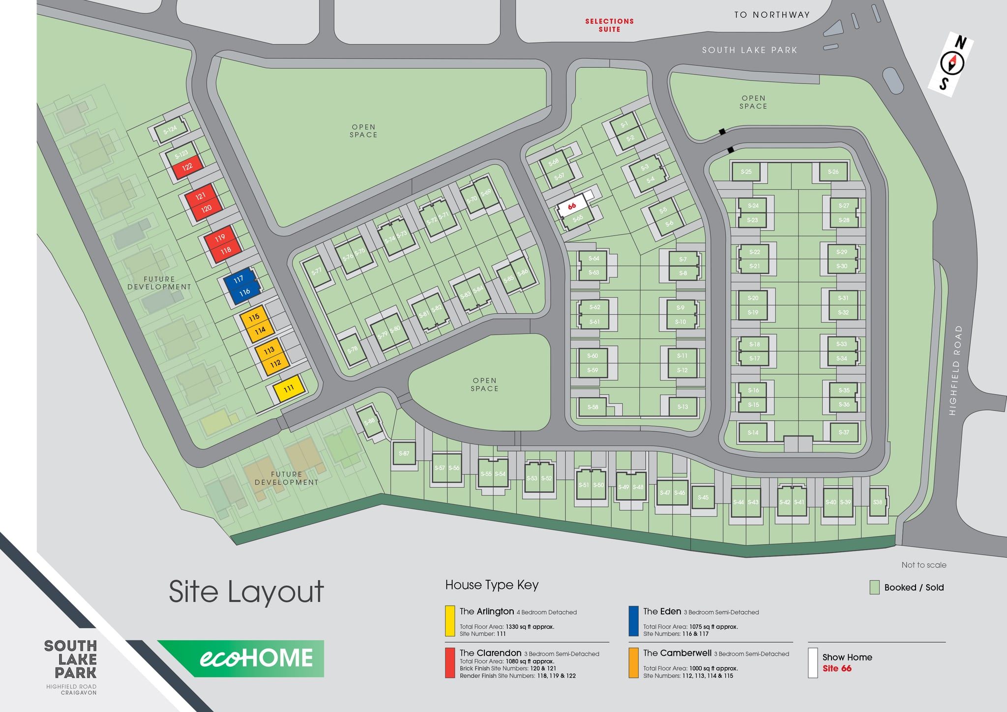 Site layout - South Lake Park, Craigavon