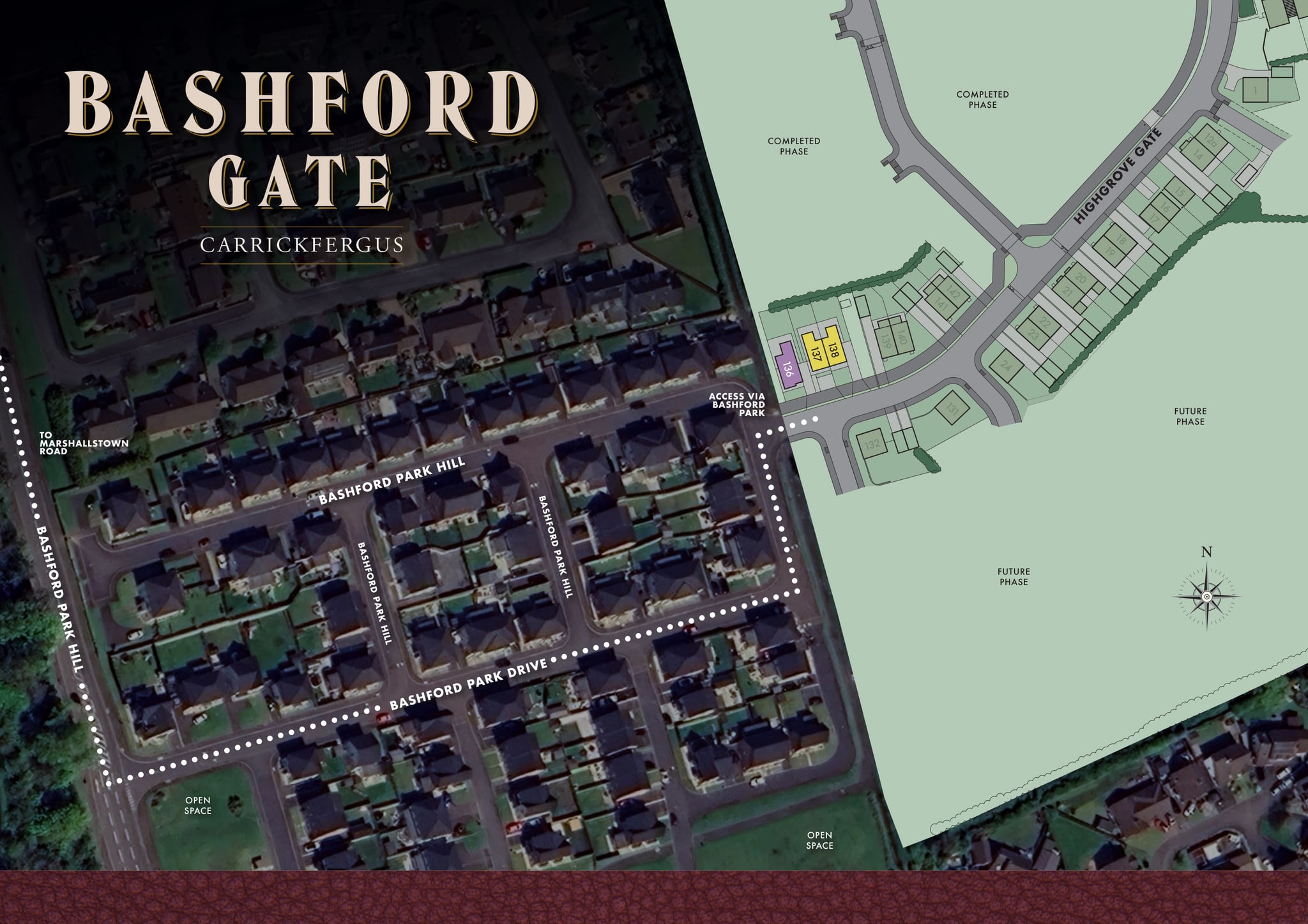 Site layout - Bashford Gate, Carrickfergus