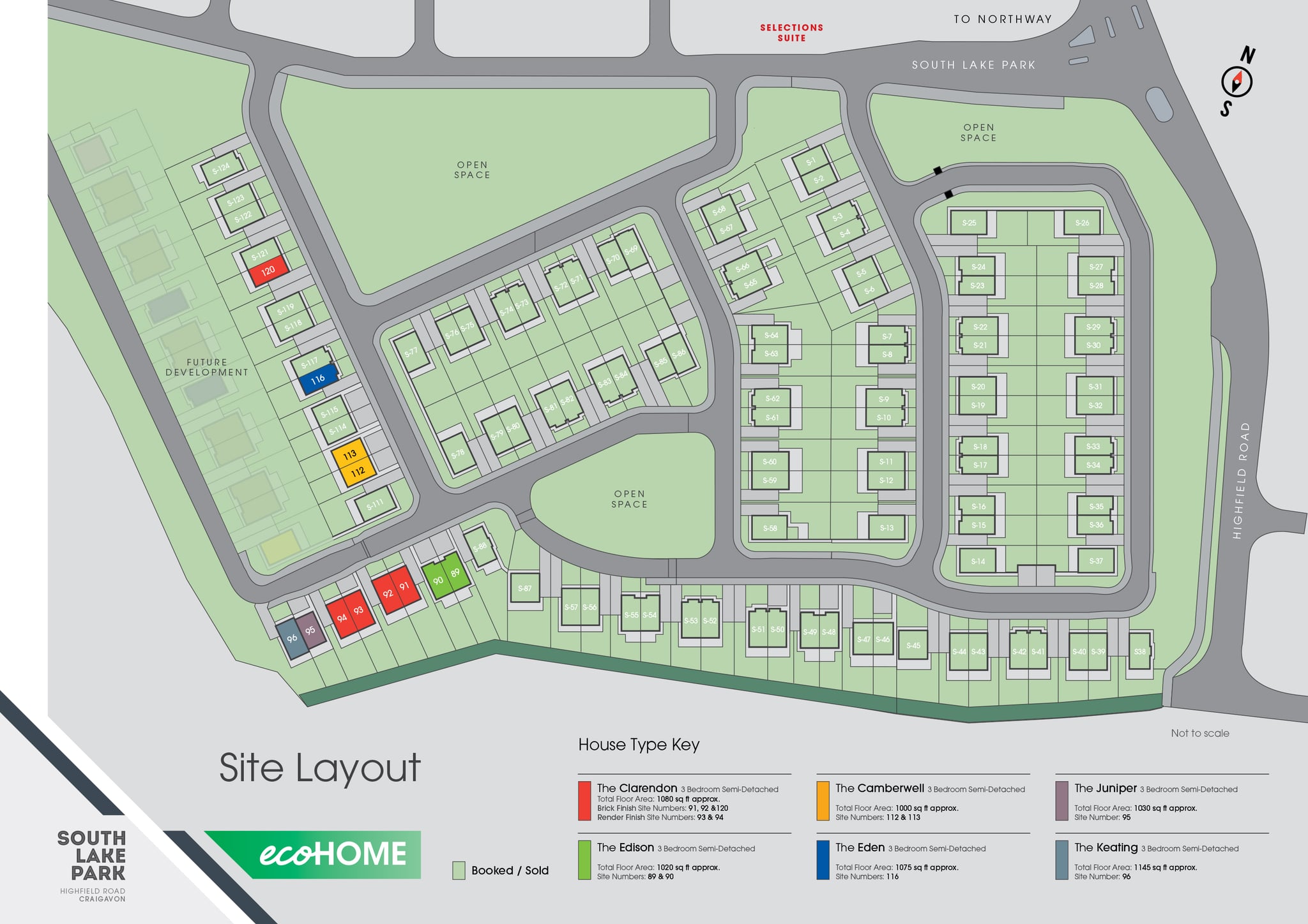 Site layout - South Lake Park, Craigavon